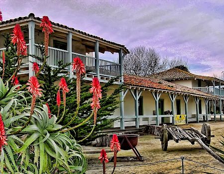 The historic Custom House adobe in Monterey